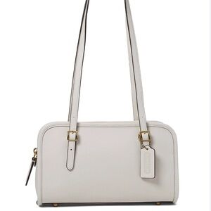 COACH Swing Zip Buckle Detail Satchel Bag in Chalk NWT PRICE FIRM